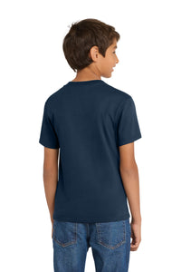 Port & Co Youth Core Cotton Tee - Navy Back