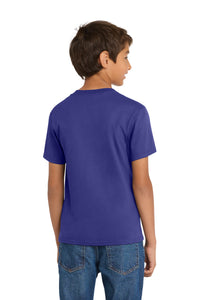 Port & Co Youth Core Cotton Tee - Purple Back