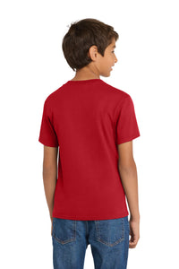 Port & Co Youth Core Cotton Tee - Red Back