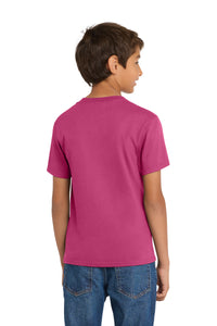 Port & Co Youth Core Cotton Tee - Sangria Back