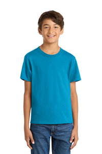 Port & Co Youth Core Cotton Tee - Sapphire