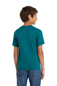 Port & Co Youth Core Cotton Tee - Teal Back