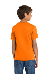 Port & Co Youth Core Cotton Tee - Tennessee Orange Back