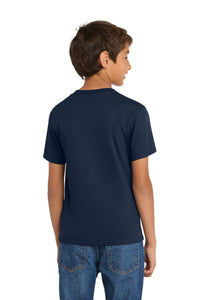 Port & Co Youth Core Cotton Tee - True Navy Back