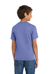 Port & Co Youth Core Cotton Tee - Violet Back