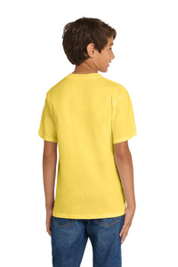 Port & Co Youth Core Cotton Tee - Yellow Back