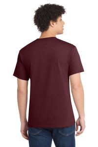 Port & Co Core Cotton Tee - Athletic Maroon Back