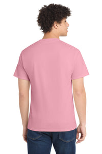 Port & Co Core Cotton Tee - Candy Pink Back
