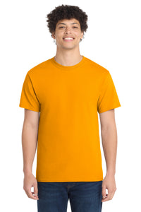 Port & Co Core Cotton Tee - Gold
