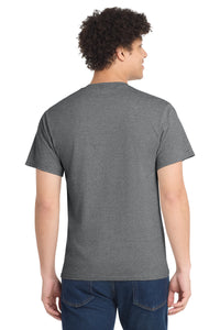 Port & Co Core Cotton Tee - Graphite Heather Back