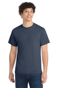 Port & Co Core Cotton Tee - Heather Navy