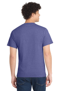 Port & Co Core Cotton Tee - Heather Purple Back