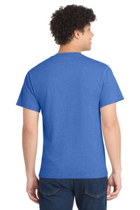Port & Co Core Cotton Tee - Heather Royal Back