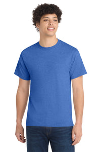 Port & Co Core Cotton Tee - Heather Royal