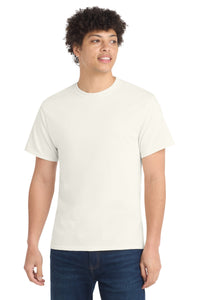 Port & Co Core Cotton Tee - Ivory