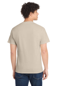 Port & Co Core Cotton Tee - Light Sand Back