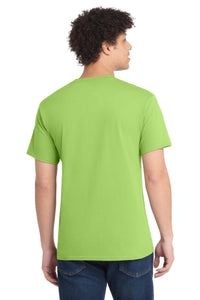 Port & Co Core Cotton Tee - Lime Back