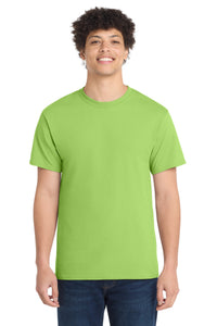 Port & Co Core Cotton Tee - Lime