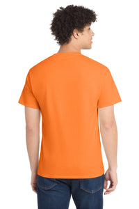Port & Co Core Cotton Tee - Neon Orange Back
