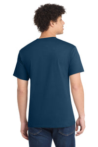 Port & Co Core Cotton Tee - Neptune Blue Back