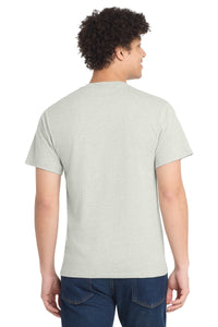 Port & Co Core Cotton Tee - Oatmeal Heather Back