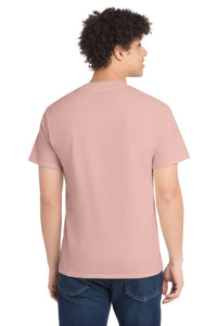 Port & Co Core Cotton Tee - Pale Blush Back