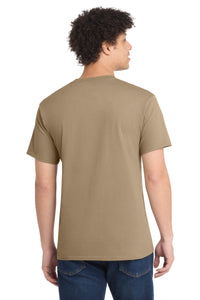 Port & Co Core Cotton Tee - Sand Back