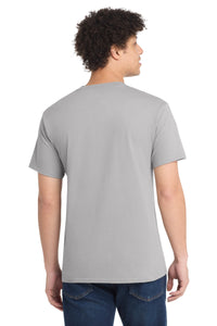 Port & Co Core Cotton Tee - Silver Back