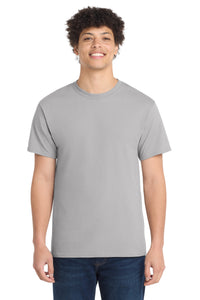 Port & Co Core Cotton Tee - Silver