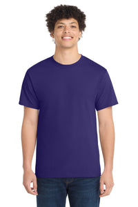 Port & Co Core Cotton Tee - Team Purple