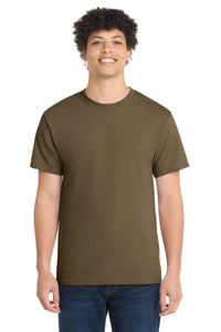 Port & Co Core Cotton Tee - Woodland Brown