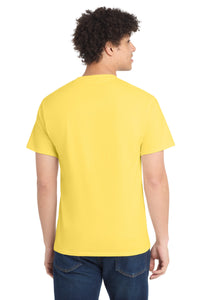 Port & Co Core Cotton Tee - Yellow Back