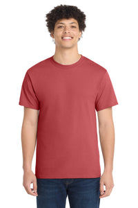 Port & Co Core Cotton Tee - Zinnia