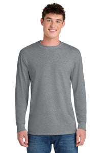 Port & Co Tall Long Sleeve Core Blend Tee - Athletic Heather