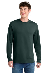 Port & Co Tall Long Sleeve Core Blend Tee - Dark Green