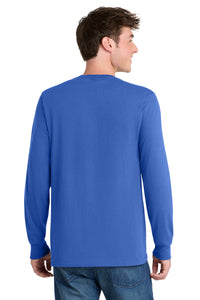 Port & Co Long Sleeve Core Blend Tee - Royal Back