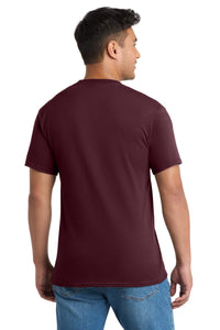 Port & Co Tall Core Blend Pocket Tee - Athletic Maroon Back