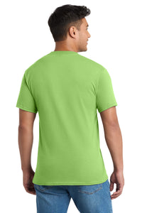 Port & Co Tall Core Blend Pocket Tee - Lime Back
