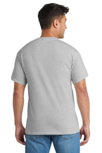 Port & Co Core Blend Pocket Tee - Ash Back