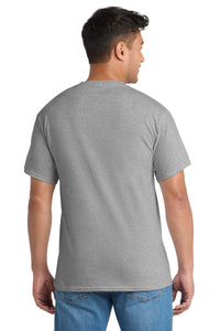 Port & Co Core Blend Pocket Tee - Athletic Heather Back