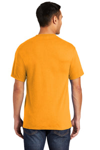 Port & Co Core Blend Pocket Tee - Gold Back