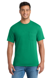 Port & Co Core Blend Pocket Tee - Kelly