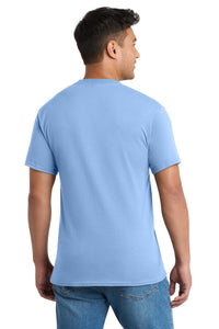 Port & Co Core Blend Pocket Tee - Light Blue Back