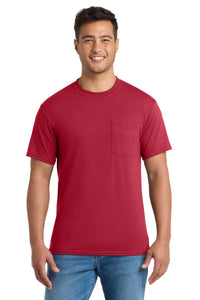 Port & Co Core Blend Pocket Tee - Red