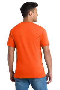 Port & Co Core Blend Pocket Tee - Safety Orange Back