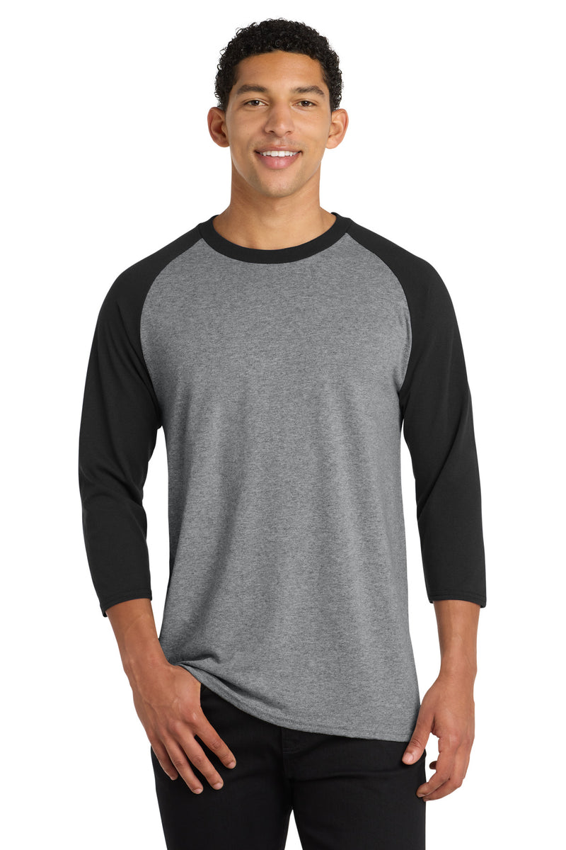 Port & Co Core Blend 3/4-Sleeve Raglan Tee