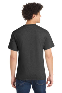 Port & Co Tall Core Blend Tee - Dark Heather Grey Back