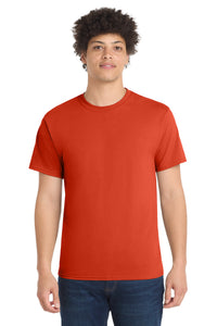 Port & Co Tall Core Blend Tee - Orange