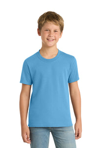 Port & Co Youth Core Blend Tee - Aquatic Blue