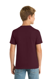 Port & Co Youth Core Blend Tee - Athletic Maroon Back